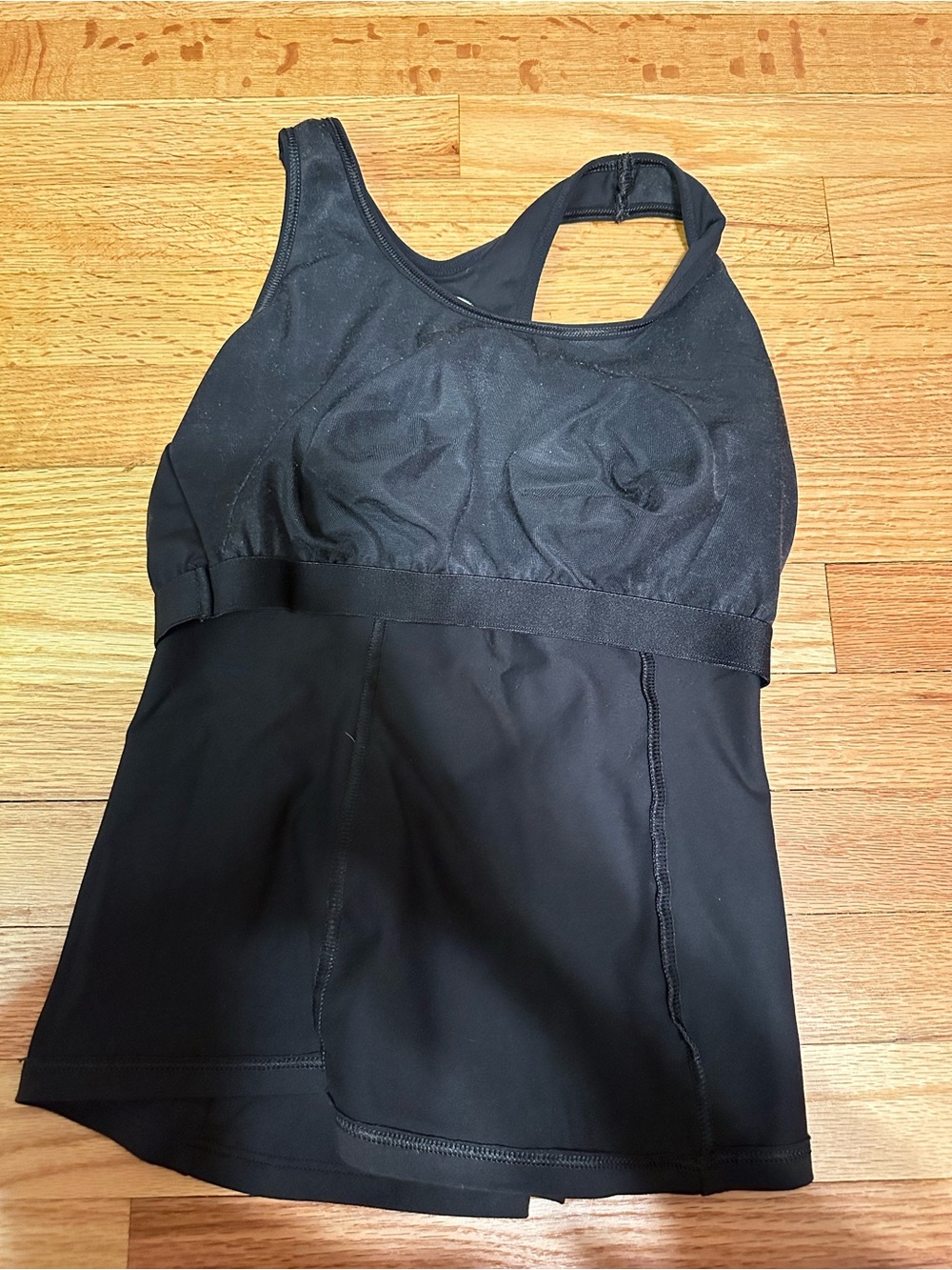 Shock Absorber Black Built In Bra Tank Racerback Medium - Picture 5 of 7